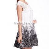 Retro Vintage Design Party Club Black a Line Lace Skirt/Ink Printing Skirt thumbnail-2