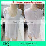 Women Light Grey Beach Wear t Shirt With Left Pocket Women Clothing thumbnail-1