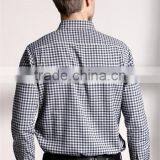 New Design Small Checked Blends Cotton Men Shirt SL0069 thumbnail-3