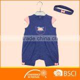 Knitted Romper +headband Crochet Baby Romper thumbnail-1