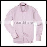 Garment Plain Light Color Pink Organic Cotton Shirt for Wholesale