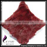 CX-D-17F Excellent Custom Design Rabbit Fur Pillow Cases thumbnail-4