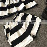 Vintage Baby Clothing Set Black And White Stripes Outfit Bow Tie Apparel thumbnail-5