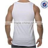 Yoga Wear Tight White Tank Top for Men thumbnail-3