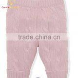 Ribbed Baby Wool Cashmere Knitted Pants thumbnail-2