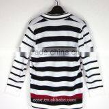 2016 Black and White Stripe With Embroidery Lady Sweater thumbnail-3