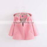 S16155A Wholesale Children Girls Winter Woolen Trench Coats thumbnail-5