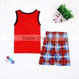 S16043A Wholesale Child Sleepwear Two Pieces 100% Cotton Kids Pajamas Clothing Sets thumbnail-2