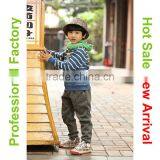 Latest Fancy Stripe Zipper Pocket Design Cute Children's Clothing thumbnail-3