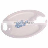 USA Made Party Plate - Holds Hot or Cold Foods, Safely Carries a Stemmed Wine Glass, Plastic Cup or 12 Oz. Beverage Can thumbnail-4