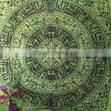 Tree of Life Tapestry Wall Art Hippie Tapestry Mandala Tapestry Green thumbnail-3