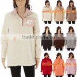 FACTORY Wholesale Monogrammed Sherpa Fleece Pullover thumbnail-5
