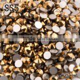SS5 1.7-1.8mm Aurum Color Round Flat Backs Non Hotfix Rhinestone thumbnail-1