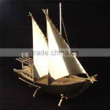 Noble Customized Made Golden Crystal Arab Modern Gold Or Silver Crystal Ship Model And Islamic Souvenirs Gifts thumbnail-5