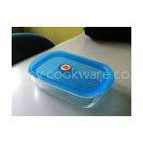 Colorful Airtight Pyrex Glass Containers With Lids For Food Storage 400ml