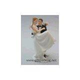 Sell Playful Football Wedding Couple Figurine thumbnail-2
