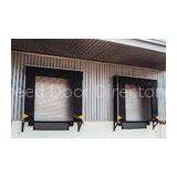 Parcel Polyester Fabric Dock Seals and Shelters , Yellow Stripes for Loading and Unloading Area