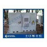 Three Bays Assembled Base Station Cabinet For Installing Battery / Power System