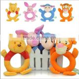 Baby wrist toys plush teddy bear rattle toys plush infant toys
