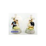 Polyresin Wedding Groom And Bride Figurines