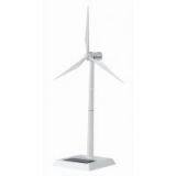 White Painting Zinc Alloy & ABS Plastic Solar Wind Generator Model
