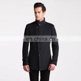 OEM UK Fashion Winter Slim Fit Grey Men's Cashmere Coats On Sale