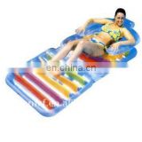 inflatable rainbow pool floating mattress