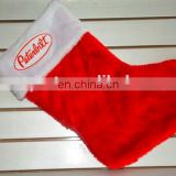 High quality plush santa stocking Christmas Stocking