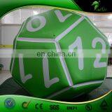 4 m Hanging Inflatable Dice Shape Balloon Inflatable Custom Polygon Ball Advertising Display PVC Decorative