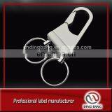 OEM Wholesale Souvenir Blank Type And Metal Hook Type Fashional More Ring Classical Keychain thumbnail-1