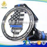 High Quality Memorial Run Officer Running Medal With Custom Design thumbnail-2