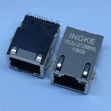 Ingke YKJU-2129BNL 100% Cross 7498011122AR 1 Port 100 BASE-T SMT Tab Up RJ45 Magnetic Modular Jacks thumbnail-1