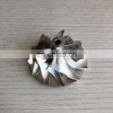 TD04HL 41.58/56.02mm 6+6 Blades Turbocharger Billet/milling/aluminum 2618 Compressor Wheel for 707114-0001 I-VECO thumbnail-2