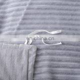 Polar Bedroom Fluffy Light Grey Twin 100% Microfiber Bed Cover Flannel Duvet Cover Set thumbnail-5