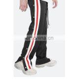 DiZNEW Navy Blue Black Orange Tearaway Track Pants For Men