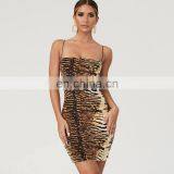 Summer Lady Women Casual Sexy Animal Print Leopard Club Wear Dresses thumbnail-1