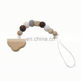 Wholesale Beach Wooden Baby Toy Beech Pacifier Clip thumbnail-5