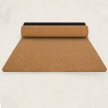 Custom Logo Printing Eco Friendly Non Slip Natural Rubber Material Colorful Cork Yoga Mat thumbnail-3