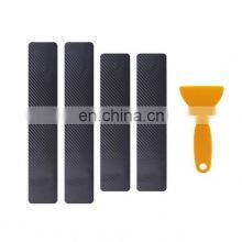 4Pcs Universal 3D Car Rear Windshield Sticker One Way 3D Embossed Car Stickerbon Fiber Embossed Plastic Sticker Pedal thumbnail-2