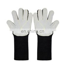 Wholesale high quality cut-resistant working cow two-layer leather gloves