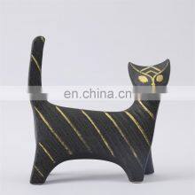 Modern Luxury Gold Ceramic Cat Egypt Style Animal Sculpture Decor Home Accessories thumbnail-1
