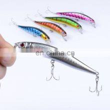 Hot Sale 9.7cm/8.6g 5 Colors ABS Plastic Hard Lure Minnow thumbnail-2