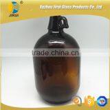 4L Amber Wine Glass Bottle With Handling thumbnail-3