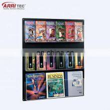 Wall Mount Pockets Clear Multifunction Leaflet Holder Acrylic Brochure Book Holders thumbnail-2