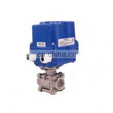 Mini Small Size 2 Way Remote Motor Control Butterfly Valve With Motor Actuator thumbnail-4