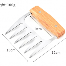 2pcs Barbecue Accessories Heat-resistant Thickening Food Grade Pork Chopper Claw Bear Claw thumbnail-5