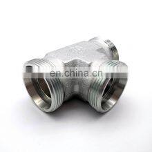 BSPT NPT JIC Hydraulic Pipe Fitting Competitive Price China Custom Steel Pipe Tee Fitting thumbnail-4