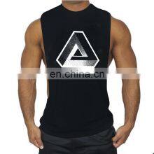 Wholesale Tank Top Bodybuilding 100% Cotton Men Tank Top Gym Fitness thumbnail-2