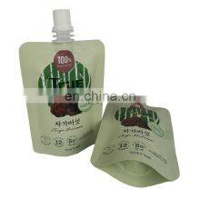 Spout Top Aluminum Foil Liquid Bag Custom Printed Metalized Stand up Pouch With Spout Standing Juice Spout Bags thumbnail-3