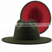 2022 Unisex Custom Wholesale Red Bottom Men Women Fedora Hats thumbnail-2